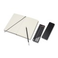 Zestaw Moleskine Sketching Kit - szkicownik i ołówki - zawartość.jpg