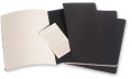 Zestaw zeszytów Moleskine Cahiers Journals XL (19 x 25 cm) czarnych, 120 stron III.jpg
