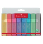 Zakreślacze Faber-Castell 1546 8 szt. odcienie pastelowe