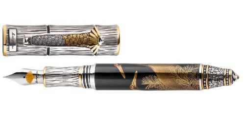 Pióro wieczne Montegrappa Kitcho Tsuru Crane żuraw edycja limitowana.jpg