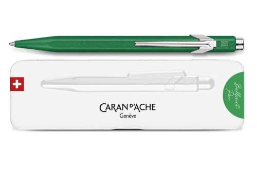 Długopis Caran d'Ache 849 COLORMAT-X zielony z etui.jpg