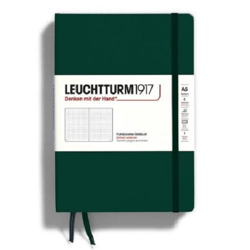 Notatnik Leuchtturm1917 Medium A5 Natural Colours Forest Green ciemnozielony twarda okładka.jpg