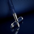 Pióro wieczne Caran d'Ache Leman Blue Marine pokaz.jpg