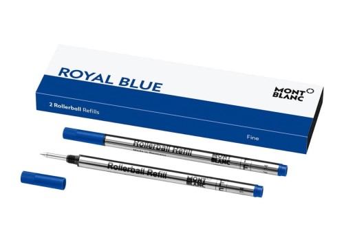 Wkłady do pióra kulkowego Montblanc Royal Blue F niebieskie.jpg