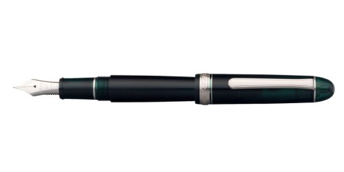 Pióro wieczne Platinum Century #3776 Rhodium Laurel Green.jpg