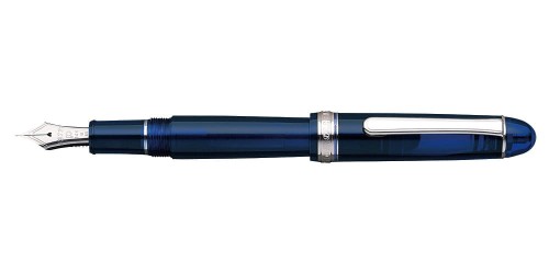 Pióro wiecze Platinum Century #3776 Rhodium Chartres Blue.jpg