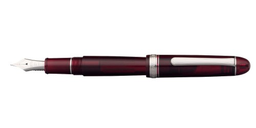 Pióro wiecze Platinum Century #3776 Rhodium Burgund.jpg