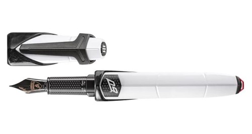 Pióro wieczne Montegrappa Automobili Lamborghini 60° Bianco Siderale edycja limitowana.jpg