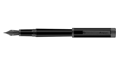 Pióro wieczne Montegrappa Zero Ultra Black Ruthenium Flex 14k złota stalówka.jpg
