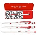 Długopis Caran d'Ache 849 x Keith Haring biały z etui edycja specjalna - korpus.jpg