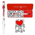Długopis Caran d'Ache 849 x Keith Haring biały z etui edycja specjalna w etui.jpg
