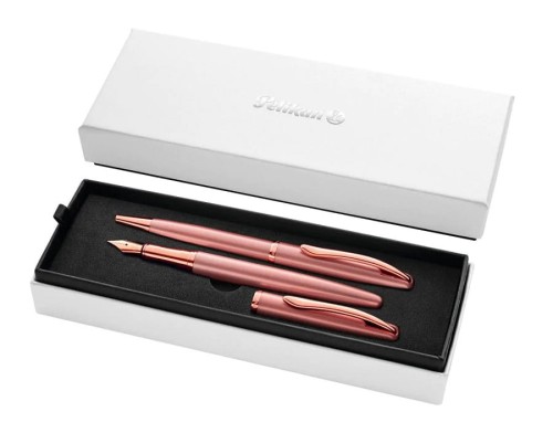 Zestaw pióro wieczne i długopis Pelikan Jazz Noble Elegance Rose Gold.jpg