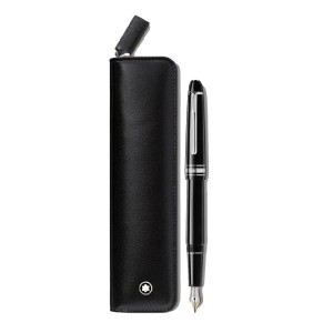 Zestaw pióro wieczne Montblanc Meisterstuck Classique Platinum i etui