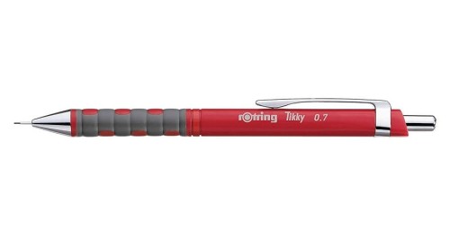 Ołówek automatyczny Rotring Tikky 0,7 mm czerwony.jpg