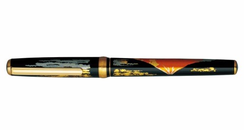Pióro wieczne Platinum Vicoh Kanzawa Gold Leaf Red Mt. Fuji.jpg