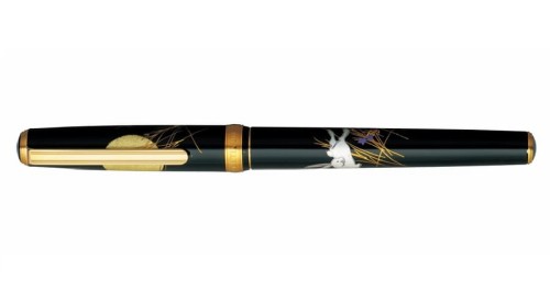 Pióro wieczne Platinum Vicoh Kanzawa Gold Leaf Moon and Rabbit.jpg