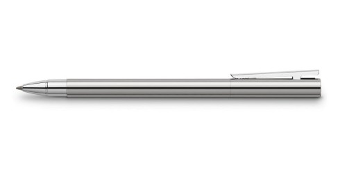 Pióro kulkowe Faber-Castell Neo slim stalowe błyszczące.jpg
